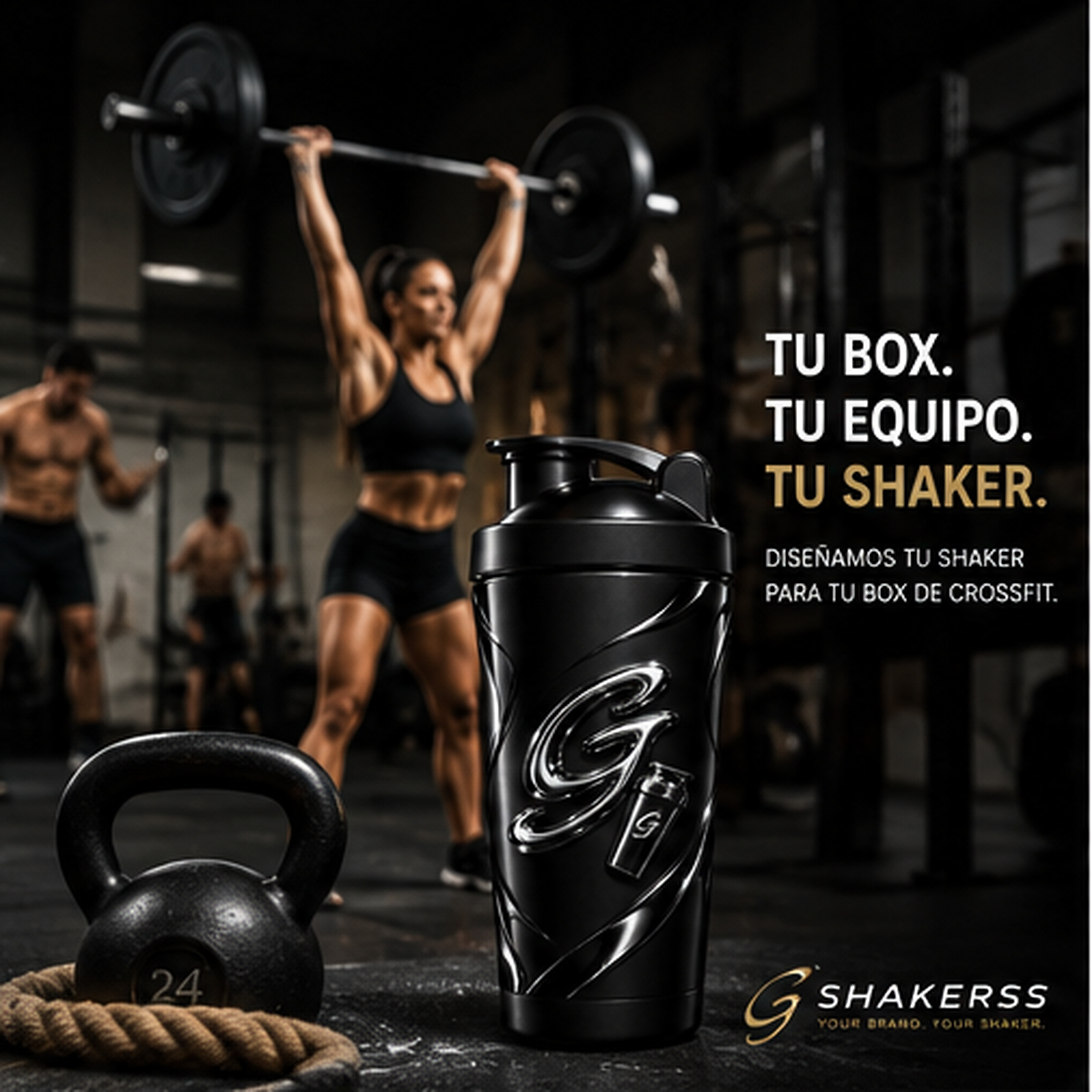 Shaker Gshakers personalizado para boxes de CrossFit