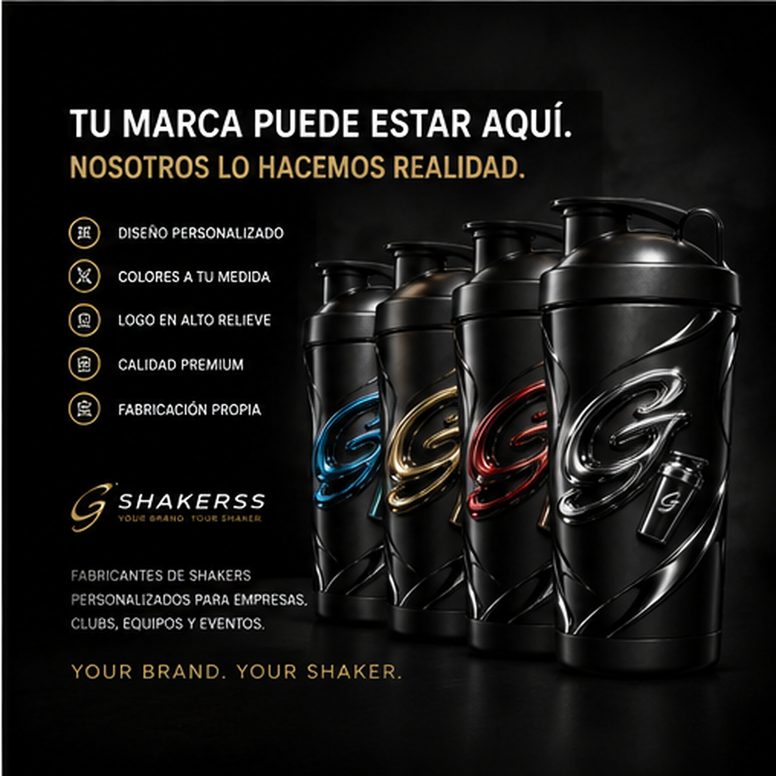 Shaker Gshakers personalizado para marcas y empresas